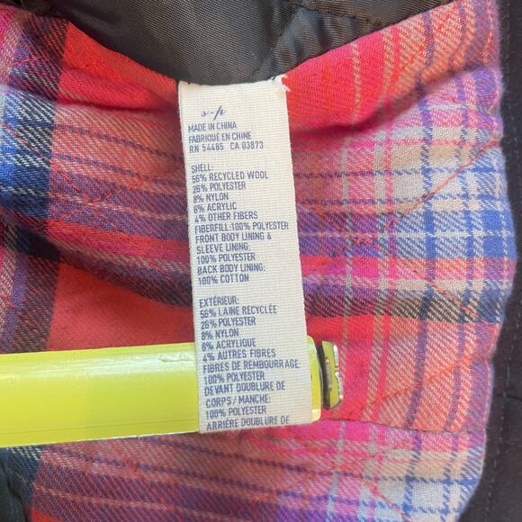 American Eagle Navy Blue Wool Blend Military Peacoat Jacket Womens S - Picture 10 of 10